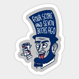 Abe Drincoln Sticker